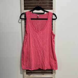 Old Navy Relaxed Orange and Pink Tank Top